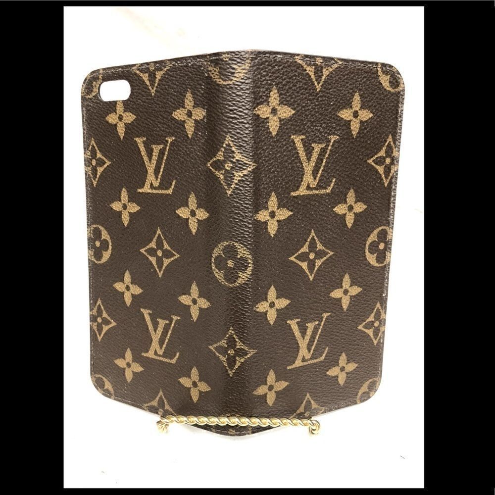 Louis Vuitton Monogram Folio IPhone 6 Plus Case M61423 LV E4360